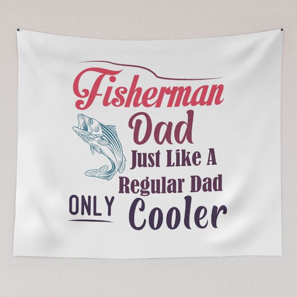 Item preview, Fisherman Dad Just Like A Regular Dad Only Cooler fishing fish fathers day designed and sold by Shorim.