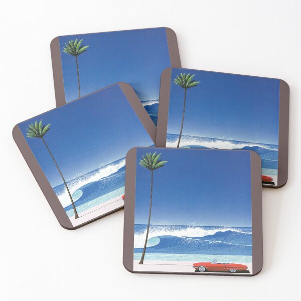 Item preview, red car beach   designed and sold by dirteestash.
