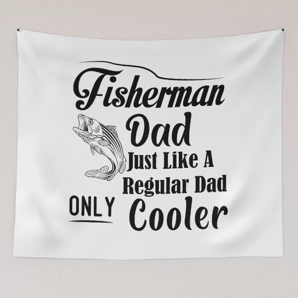 Item preview, Fisherman Dad Just Like A Regular Dad Only Cooler fishing fish fathers day designed and sold by Shorim.