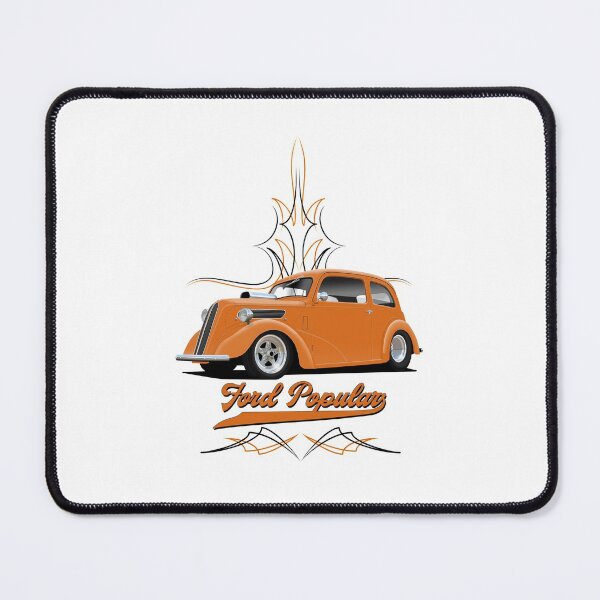 Item preview, Ford Popular 103e Orange Hot Rod Car Art Illustration For Light Backgrounds designed and sold by Hamilton illustrations.