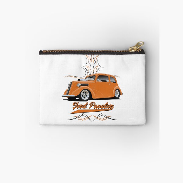 Item preview, Ford Popular 103e Orange Hot Rod Car Art Illustration For Light Backgrounds designed and sold by Hamilton illustrations.