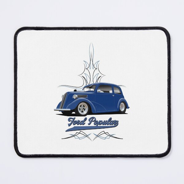 Item preview, Ford Popular 103e Blue Hot Rod Car Art Illustration For Light Backgrounds designed and sold by Hamilton illustrations.
