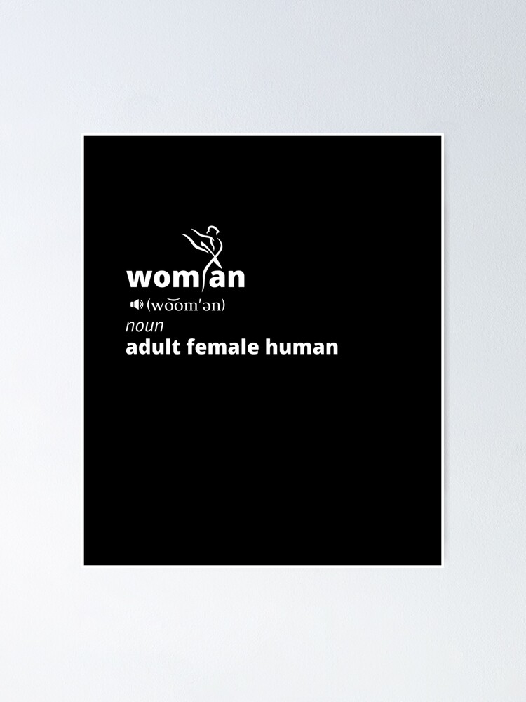 woman-noun-adult-female-human-poster-for-sale-by-geehanz-redbubble