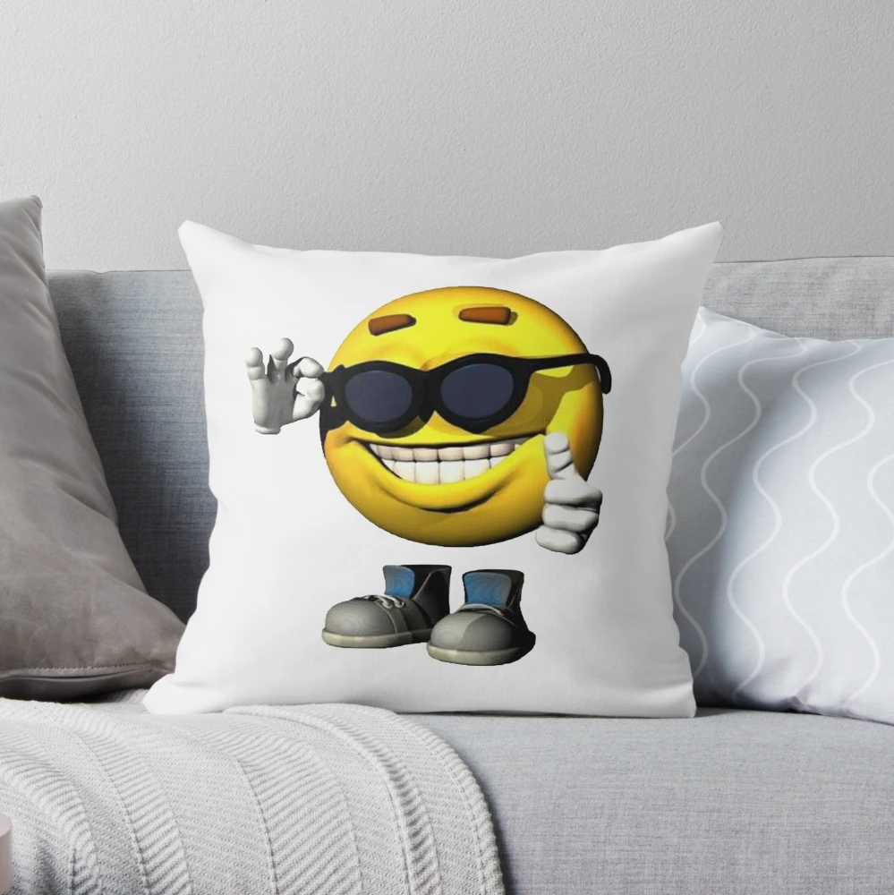 Moyai Emoji Throw Pillow  Editing pictures, Throw pillows, Emoji meme