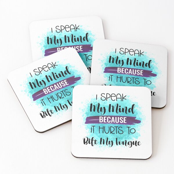 Item preview, I Speak My Mind- Funny Sarcastic Quotes- Sarcasm Humour  designed and sold by younghopes.