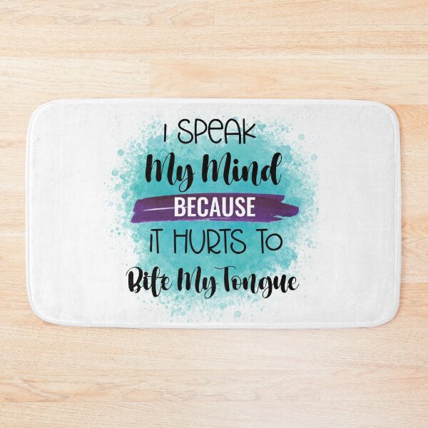 Item preview, I Speak My Mind- Funny Sarcastic Quotes- Sarcasm Humour  designed and sold by younghopes.