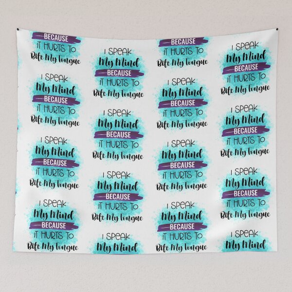 Item preview, I Speak My Mind- Funny Sarcastic Quotes- Sarcasm Humour  designed and sold by younghopes.