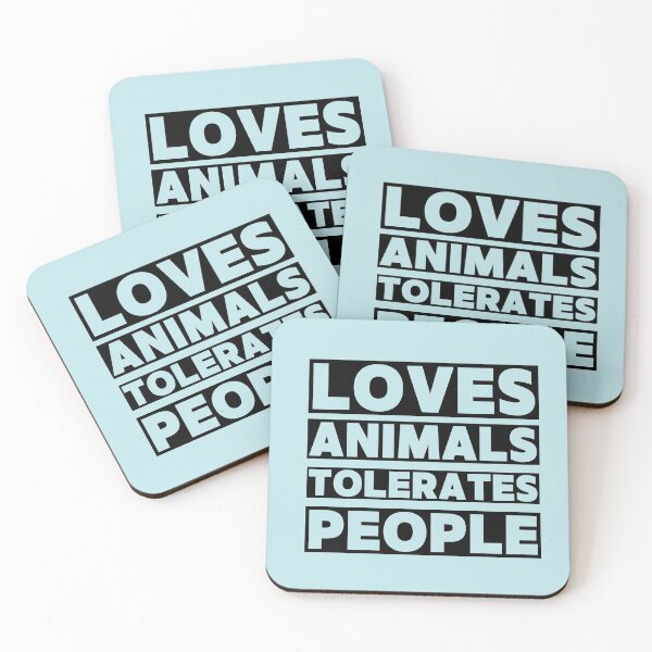 Item preview, LOVES ANIMALS TOLERATES PEOPLE designed and sold by successmom.