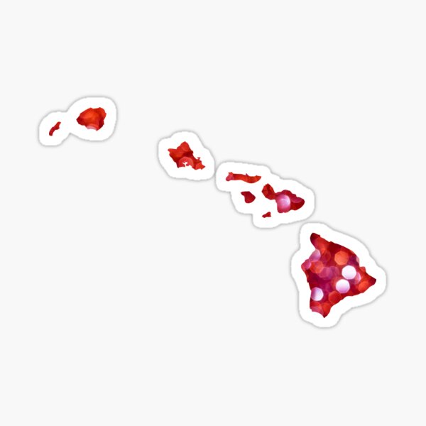 "Hawaii" Sticker for Sale by usstates Redbubble
