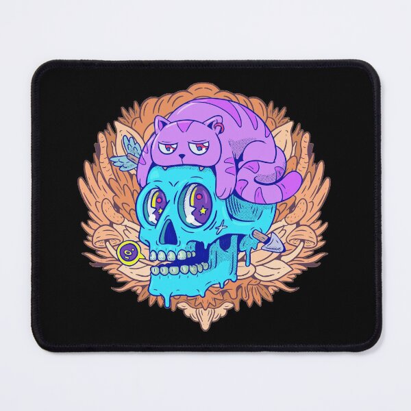 Item preview, Colorful skull With Funny Cat Hat designed and sold by NewPrint.