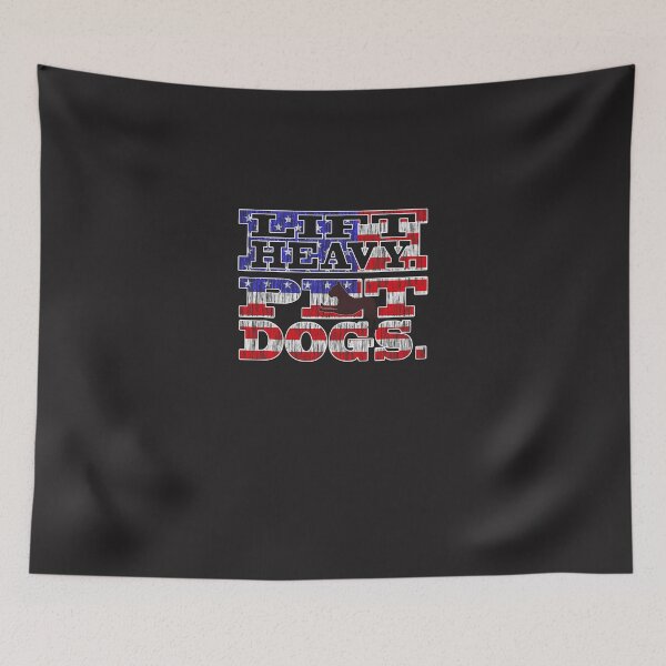 Item preview, American Flag Patriotic Funny Workout Lift Heavy Pet Dogs designed and sold by tranmai.