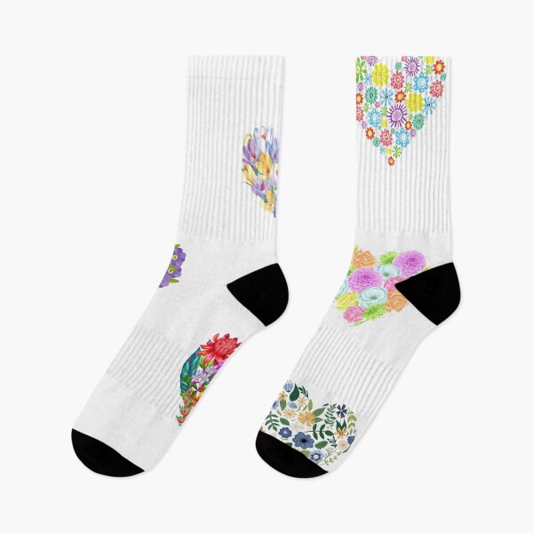 Item preview, Flower Hearts. Mixed Colorful Floral Hearts designed and sold by silviaol.