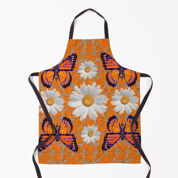 Item preview, MONARCH BUTTERFLIES WHITE DAISY FLOWER PATTERNS ART designed and sold by sharlesart.