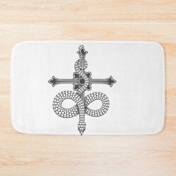 Item preview, Snake on a Cross Tattoo designed and sold by devaleta.