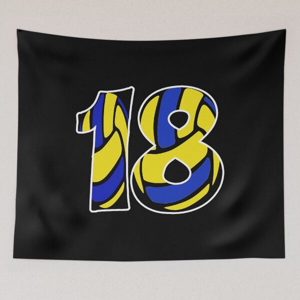 Item preview, Men's Volleyball Player Gift Number 18 designed and sold by RomualdGR.