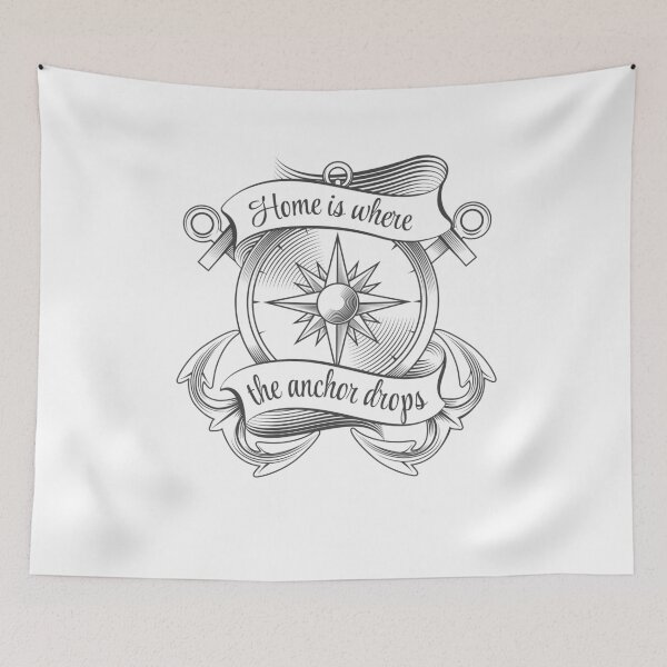 Item preview, Compass with Anchors Tattoo designed and sold by devaleta.