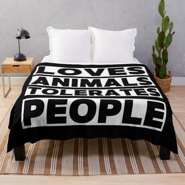 Item preview, LOVES ANIMALS TOLERATES PEOPLE designed and sold by successmom.