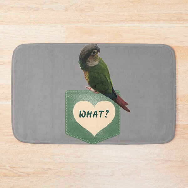 Item preview, What? Conure on the pocket | Green Cheek Conure design Small Parrot | Parakeet | Parrot lover designed and sold by TatianaLG.
