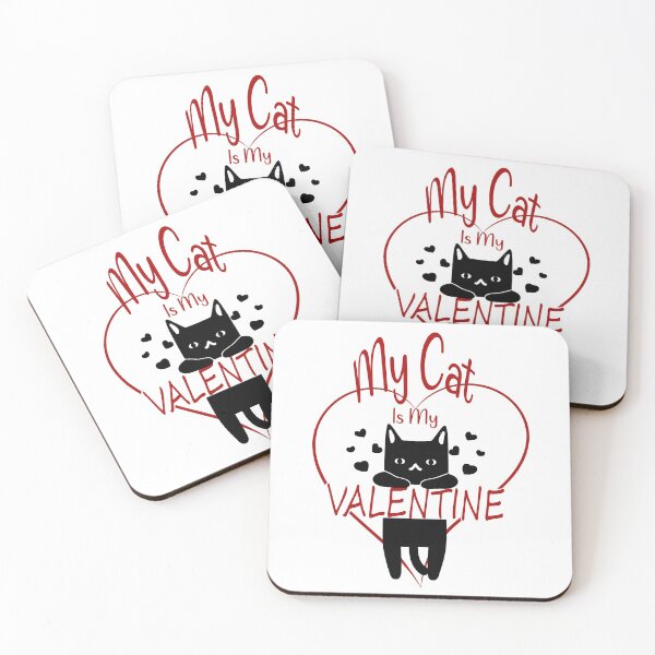 Item preview, My Cat Is  My Valentine  designed and sold by LilaDiams.