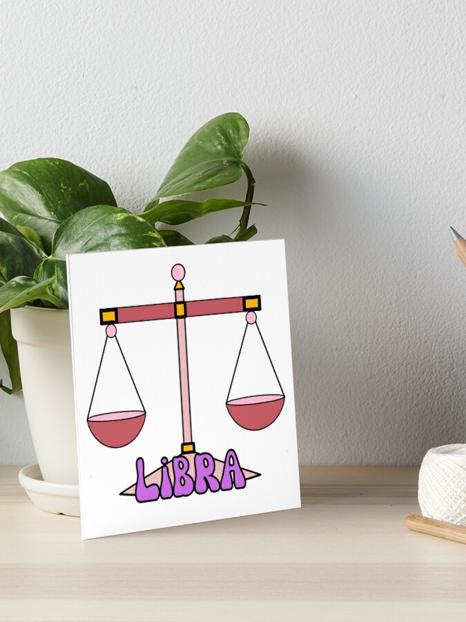 Libra Scales Zodiac Birthday Sign | Art Board Print