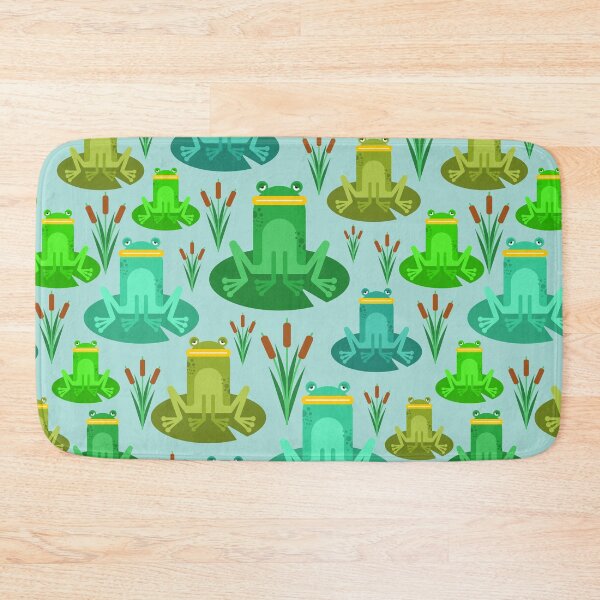 Item preview, Green Frogs in the Pond and Cattails designed and sold by silviaol.