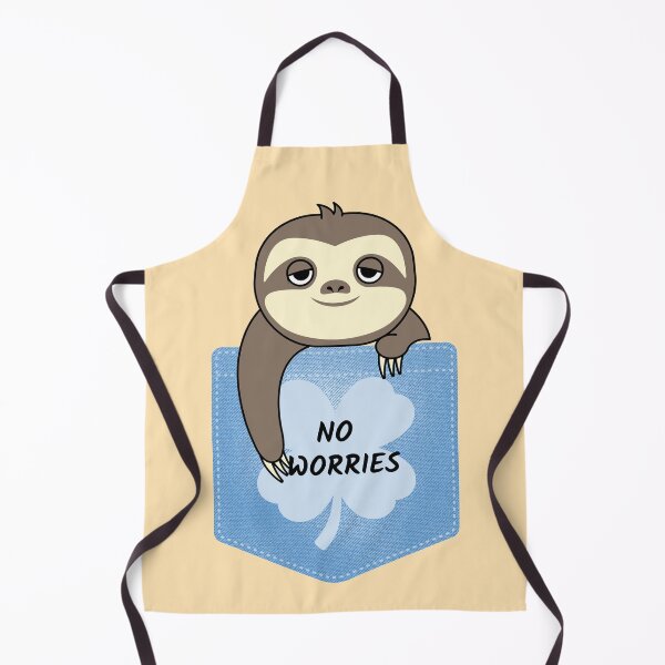 Item preview, No worries lazy sloth mood design | Lazy Sloth on the pocket designed and sold by TatianaLG.
