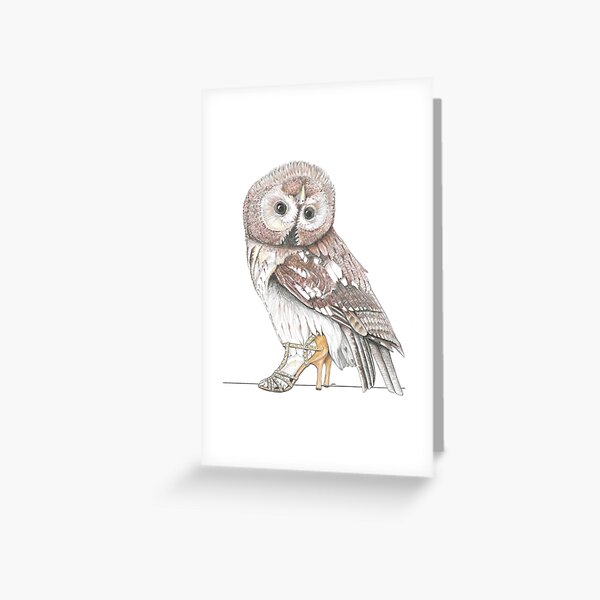Item preview, Tawny Owl in Dance Shoes designed and sold by JimsBirds.