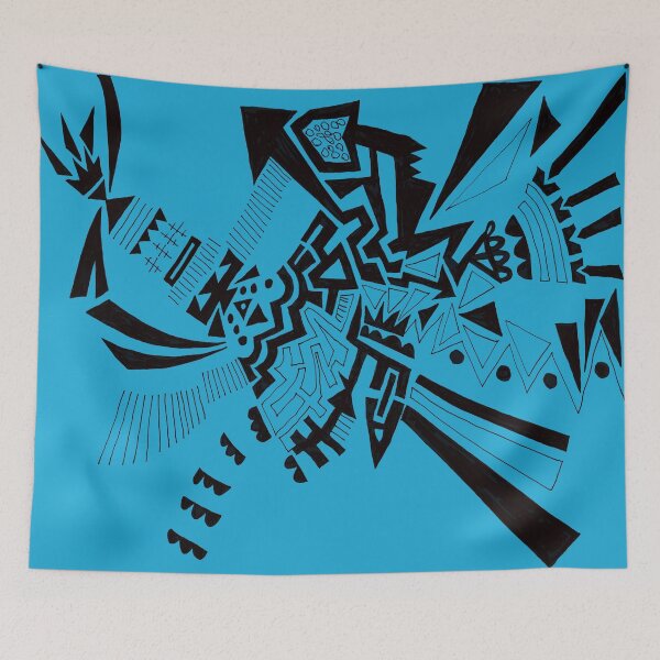 Item preview, Glyph Shift/ Blue designed and sold by Karen Eutemey.