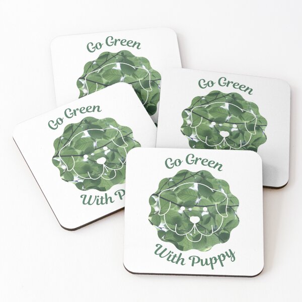 Item preview, Go Green With Puppy designed and sold by kucingmaikan.