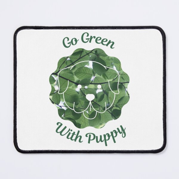 Item preview, Go Green With Puppy designed and sold by kucingmaikan.
