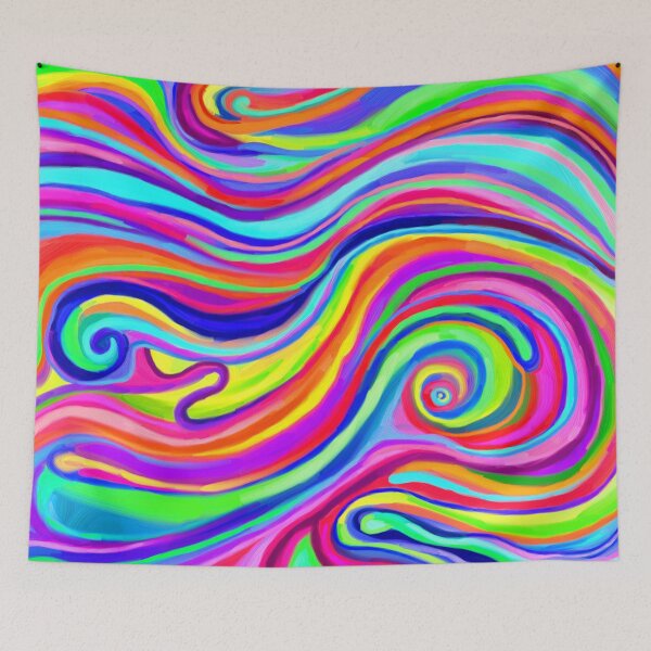 Item preview, Trippy Swirly Rainbow Abstract designed and sold by Deborah Camp.