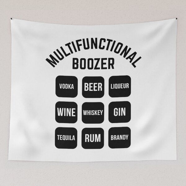 Item preview, Multifunctional Boozer (Drinking Alcohol / Black) designed and sold by MrFaulbaum.