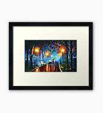 MISTY MOOD - Leonid Afremov Framed Print