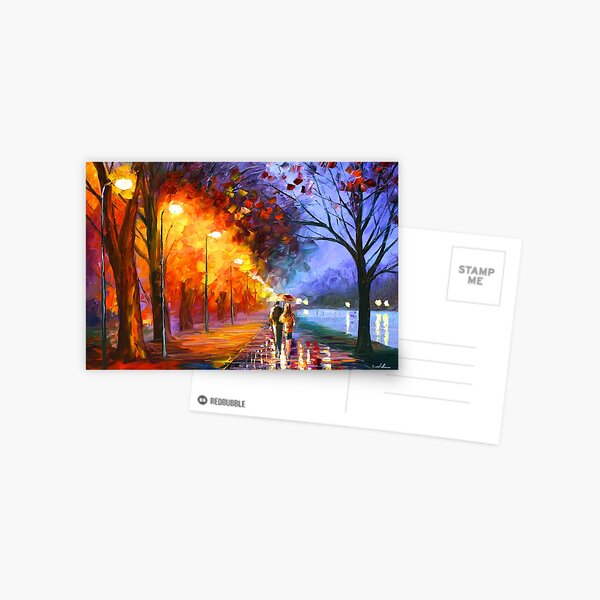 ALLEY BY THE LAKE - Leonid Afremov Postcard