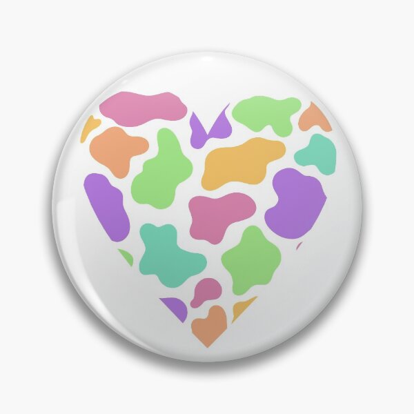 Item preview, Cow Print Rainbow Heart designed and sold by jillellart.
