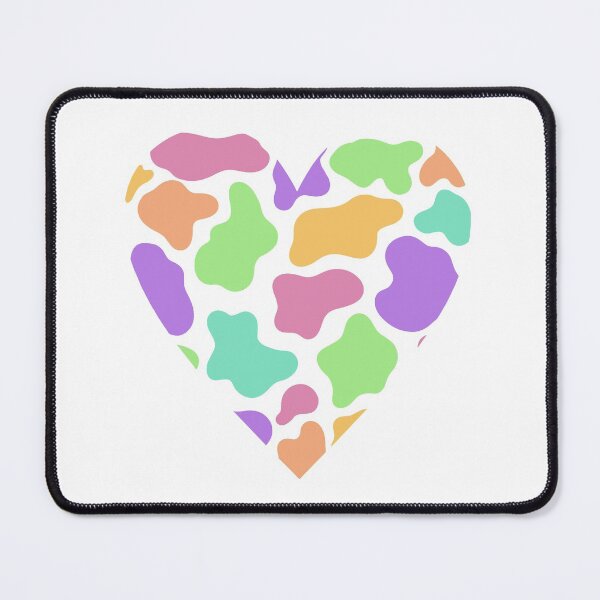 Item preview, Cow Print Rainbow Heart designed and sold by jillellart.
