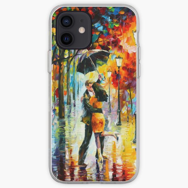 DANCE UNDER THE RAIN - Leonid Afremov iPhone Soft Case