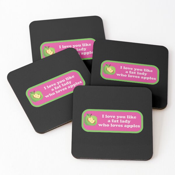 Item preview, Valentines Day Giveaway- I Love You Like a Fat Lady Who Loves Apples designed and sold by Katedesignz.