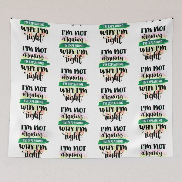 Item preview, I'm Not Arguing- Funny Sarcastic Quotes- Sarcasm Humour  designed and sold by younghopes.