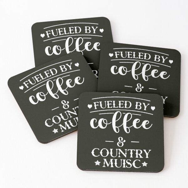 Item preview,   fueled by coffee and country music designed and sold by Bachirdz.