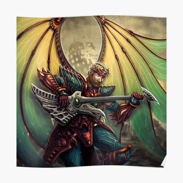 Rose Dark Dragoon Poster For Sale By Fgartworks Redbubble