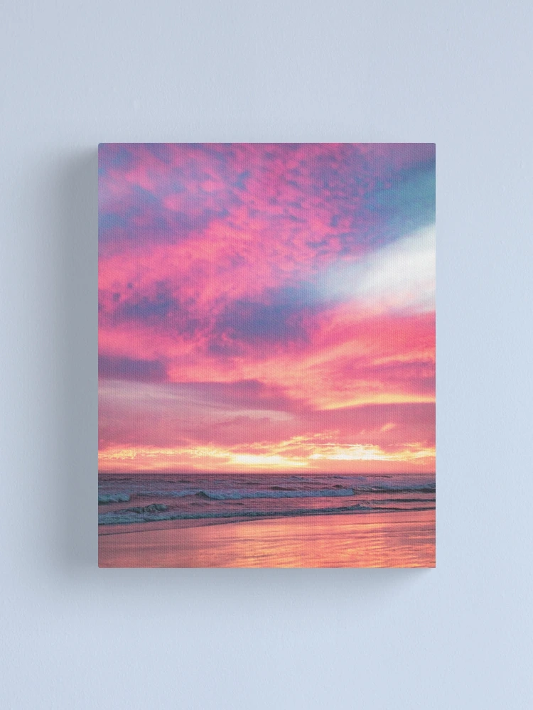 Pink Cotton Candy Ocean Sunset 