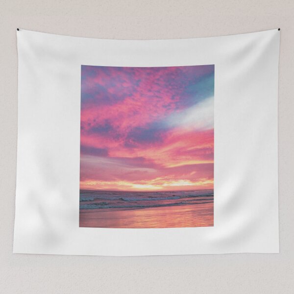 Item preview, Pink Cotton Candy Ocean Sunset  designed and sold by newburyboutique.