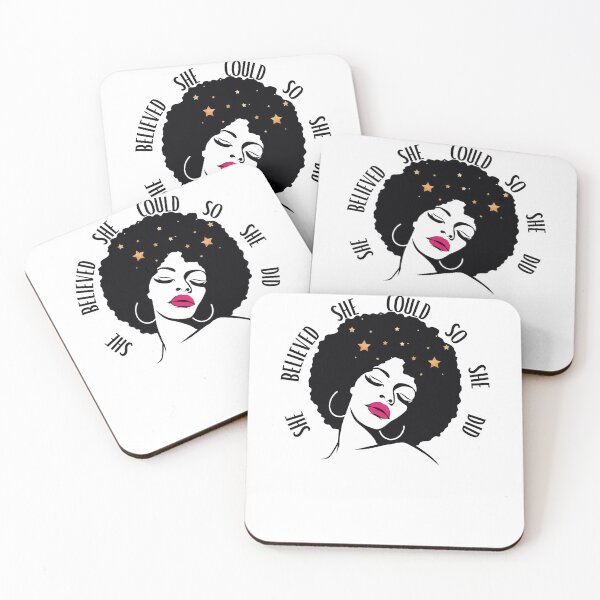 Item preview,  Melanin Queen- She Believed She Could So She Did- Black Girl Magic designed and sold by LaceRenee.