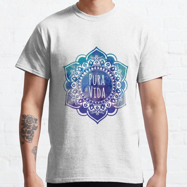 Mandala de acuarela de Pura Vida Camiseta clásica