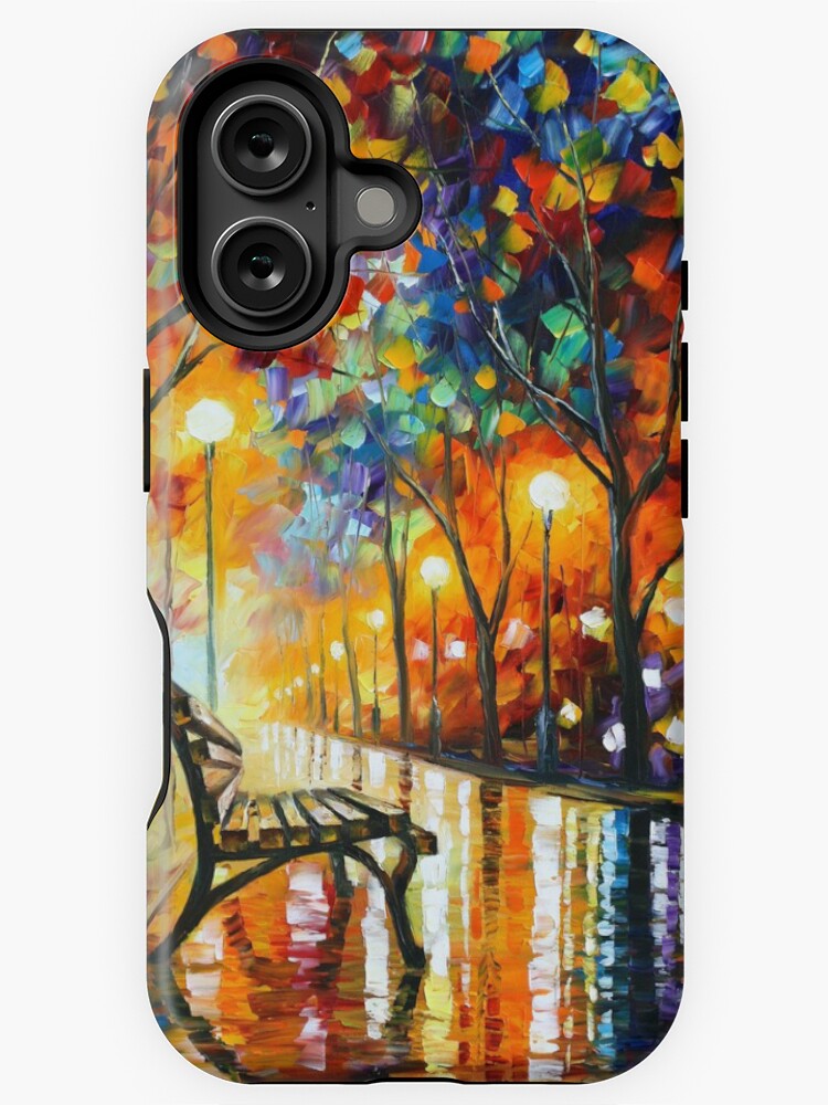 Thumbnail 1 of 4, iPhone Case, THE LONELINESS OF AUTUMN - Leonid Afremov designed and sold by vitebskart.
