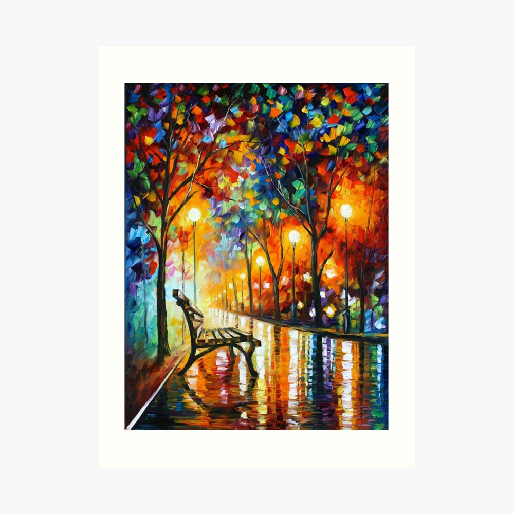 THE LONELINESS OF AUTUMN - Leonid Afremov Art Print