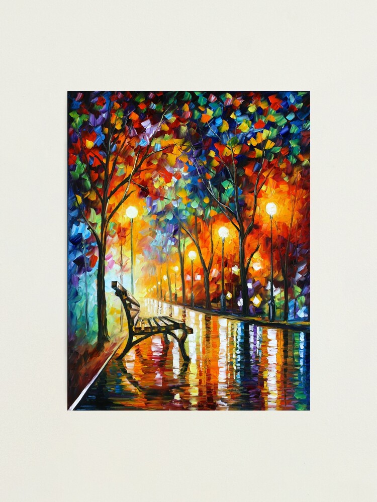 Alternate view of THE LONELINESS OF AUTUMN - Leonid Afremov Photographic Print