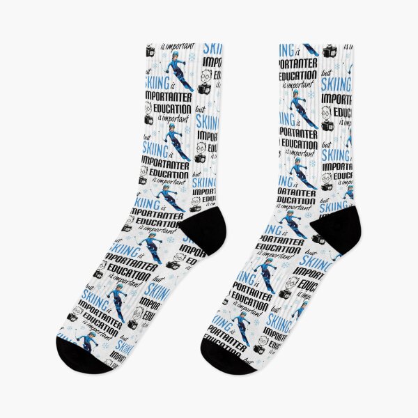Item preview,    Education is important but skiing is importanter. designed and sold by Umiska.