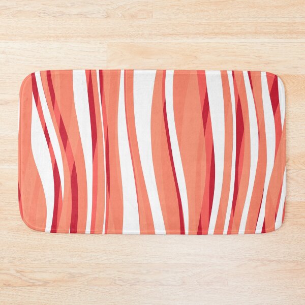 Artikelvorschau, Abstract Waves Stripes Pattern #1 Coral Tones entworfen und verkauft von bubblyshades.